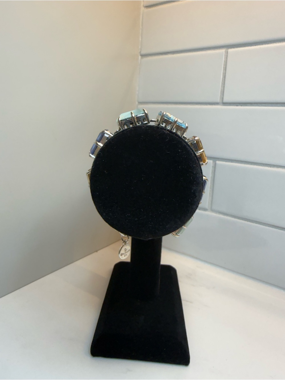 R.J. Graziano Statement Bracelet Multi Stone Gold Tone - Picture 15 of 15